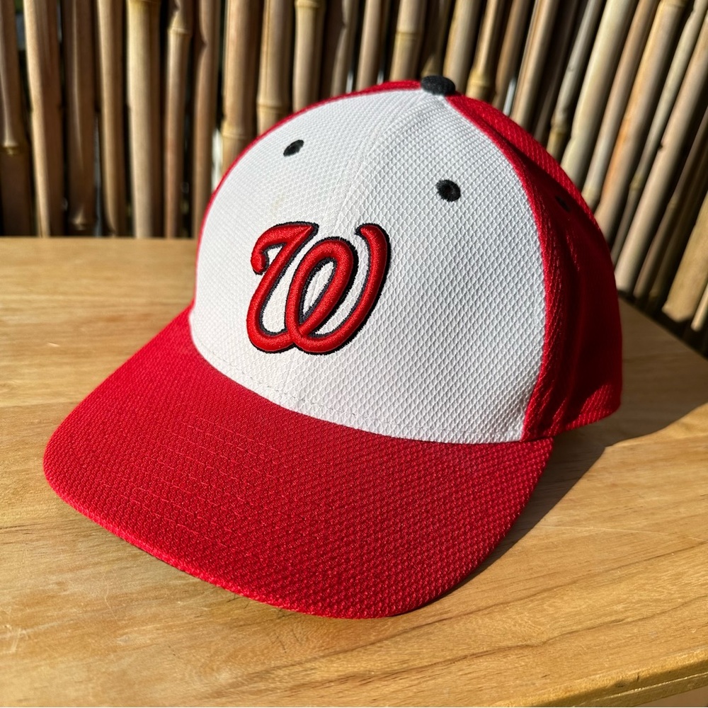 MLB 2016 New Era Washington Nationals Fitted Low Crown Baseball Hat Size 7 1/2